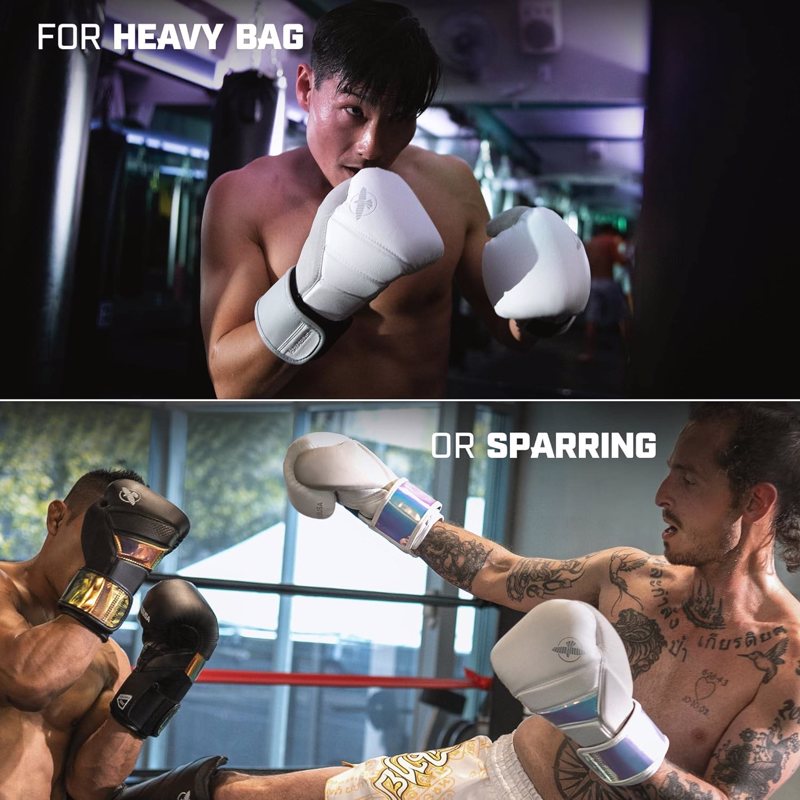 Hayabusa T3 Boxing Gloves -white/iridescent